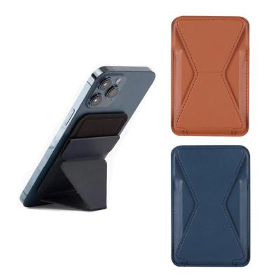 China With Stand Magsafing Popular Magnetic Case Card Holder Leather Wallet with Magsaf for phone 13 12 pro max for sale