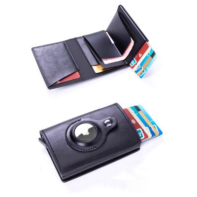 China Amazon Hot Sale Waterproof Key Customized Slim Logo Rfid Credit Man Wallet Airtag Card Holder With Wholesale Price for sale