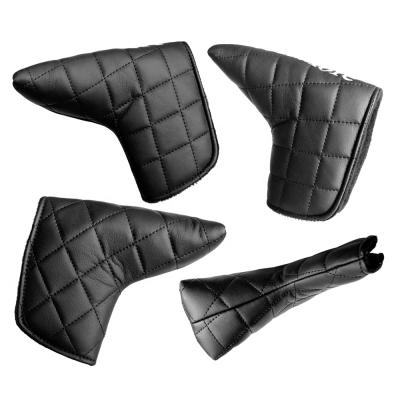 China Custom Waterproof PU Leather Golf Head Covers For Golf Club Other Golf Products for sale