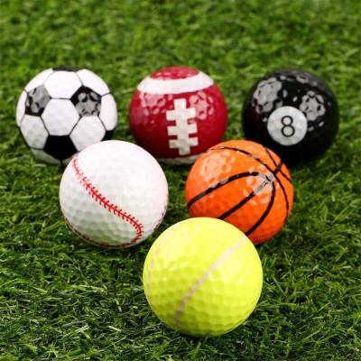 China Wholesale OEM Surlyn Golf Ball Cheap Golf Practice Ball Synthetic Rubber + Golf Balls Branded Sport Ball for sale