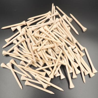 China 42mm/54mm/70mm/83mm cheap wood tees high quality bamboo wood or wood or plastic golf tee for sale