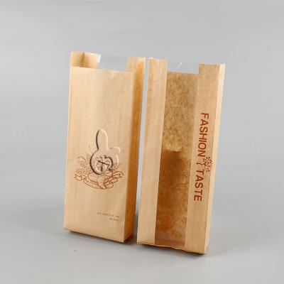 China Recyclable Kraft Paper / BBQ Wrapping Bags / French Baguette Bakery Bread Sandwich Bag for sale