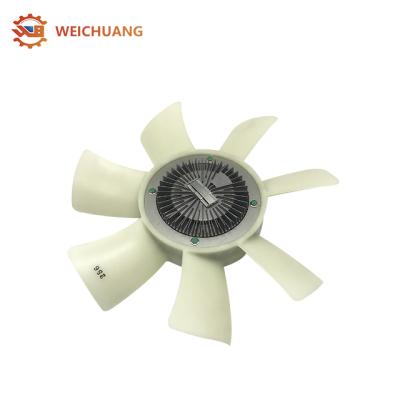 China Excavator Engine Parts Excavator Fan And Clutch Assembly 4JG1 With High Quality for sale