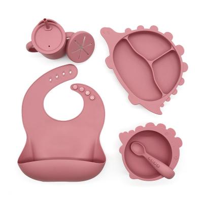 China BPA Free Hot sale products baby silicone feeding sets for sale