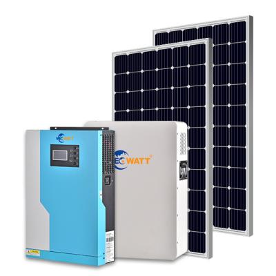 China Home Air Conditioner 3kw 3000w 3500w South Africa Small Off-Grid Solar System /House /Shed /Cabin /Air Conditioner Price for sale