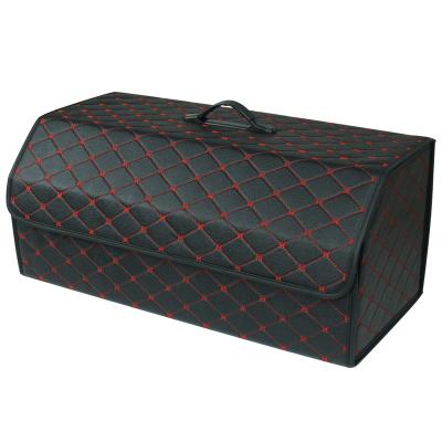 China Business Car Trunk Organizer Box Cargo Storage Folding Trunk Storage Pockets Auto Leather Interior for sale