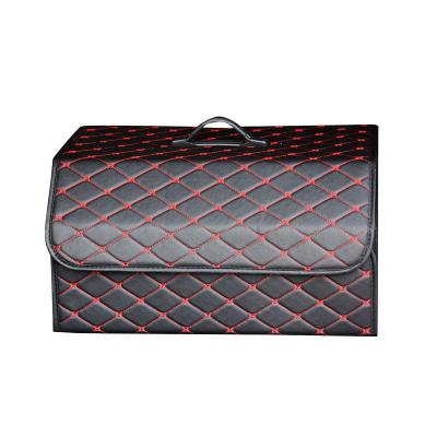 China Hot Selling Business Car Assecories PU Leather M Size Multipurpose Organizer Car Stowing Tidying Box for sale