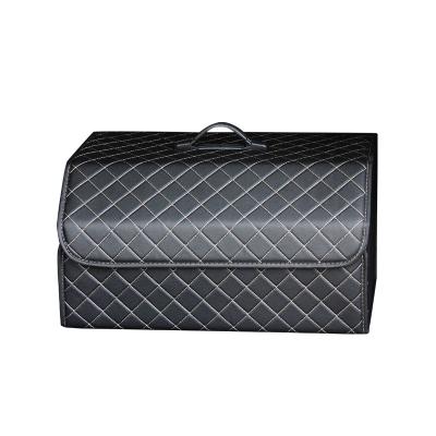 China Custom Folding Business Car Storage Bins Oxford Trunk Organizer Box For Vehicle for sale