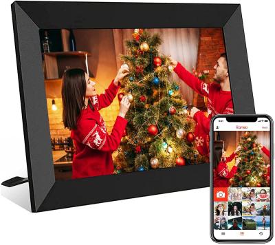 China 10.1 Inch WiFi Digital Photo Frame Clock with HD IPS Touch Screen Auto-rotate Share Photos Videos Via FRAMEO App for sale