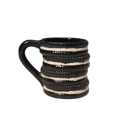 China Viable Tarpul Customized Design Creative Logo Surprise Item Style Pcs Wedding Box Black Coffee Mugs Ceramic Gift Accessories for sale