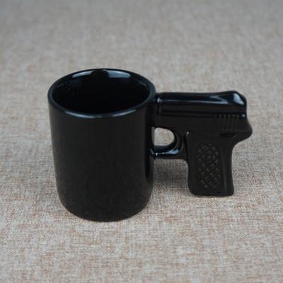 China 300ml Disposable High Quality Black Color Popular Style Tarpul Ceramic Cup With Custom Logo for sale