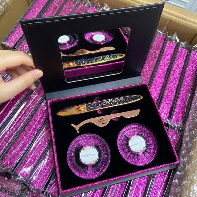 China Wholesale Vendor Natural 3D 25mm Mink Eyelashes Vendor Customized Boxes of Long Natural Eyelash Lashes3d Wholesale Private Label for sale