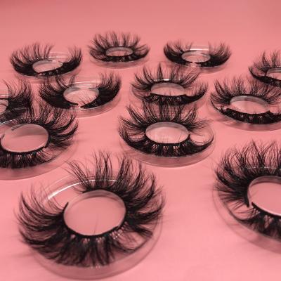 China Long 2020 Wholesale 3D Natural Super Fluffy Eyelashes Long 25mm 3d Hot Handmade Dramatic Light Natural Mink Eyelash for sale