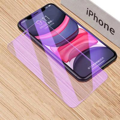 China Blue Anti Ray OEM Wholesale Anti Blue Ray Light Transparent Tempered Glass Screen Protector 6.1 inch For iPhone 11 XR for sale