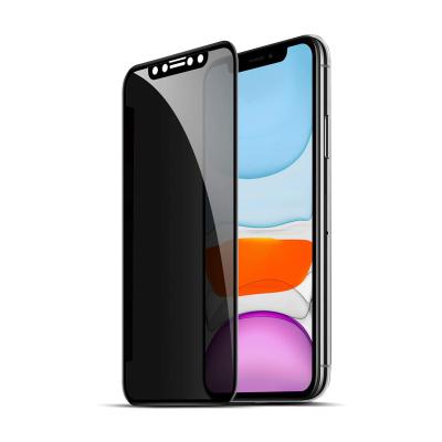 China 6.1inch Rounded Edges Anti-SPY Privacy Tempered Glass Screen Protector Peepproof Film For iPhone XR 11 for sale