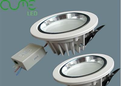 China 9W druckgießender dimmable geführter downlight 4inch weißer Aluminiumausschnitt: 110MM zu verkaufen