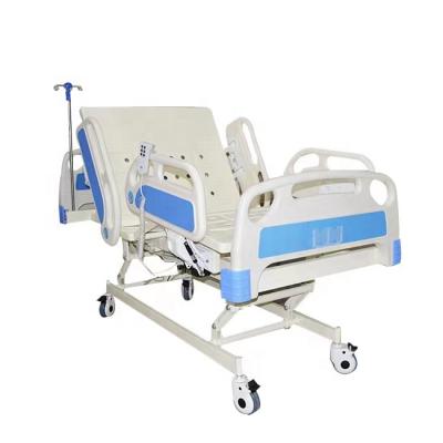 China Adjustable side rail cheap plastic medical icu hospital clinic homecare ABS electric bed for patients for sale