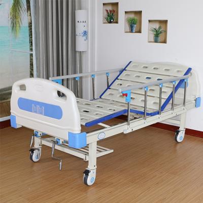 China Hospital Clinic Physiotherapy Tilt Bed Manual Hospital Bed With Mattress Manual Manual Hospital Beds for sale