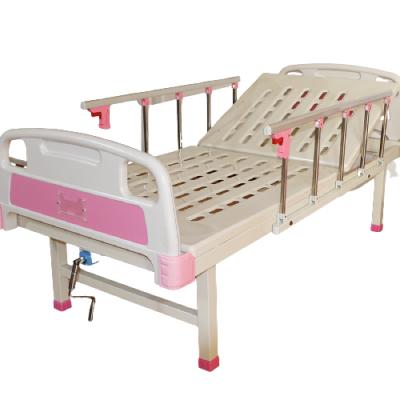 China Cheap Medical Hospital Clinic Manual One Function Hospital Bed Price Manual Operation Bed Manual Bed for sale