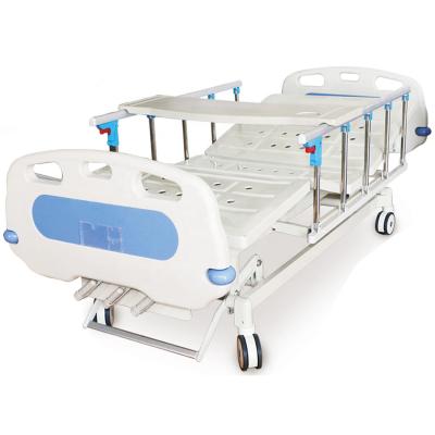 China Hospital Clinic ICU Nursing Home Hospital Bed Triple Function Manual Price With Delivery Bed Manual for sale