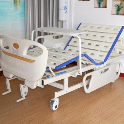 China Hospital Clinic Medical Equipment Hospital Bed Foldable Adjustable Bed Hospital Table Bed for sale