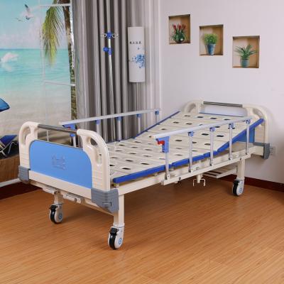 China Hospital Clinic Manual Icu Bed Economical Two-Function Manual Hospital Bed for sale