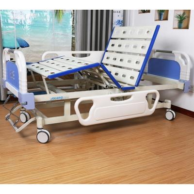 China High Quality Manual Ward Bed Hospital Clinic Premium Lift Stainless Steel Manual Bed for sale