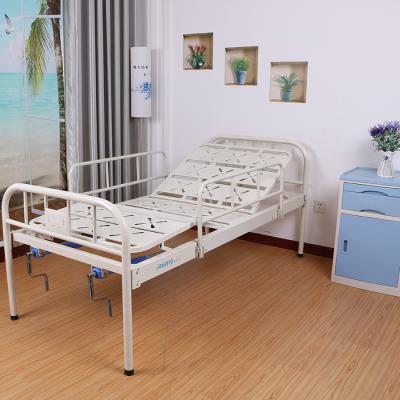 China Hospital Clinic Physiotherapy Manual Tilt Bed Crank Manual Hospital Bed Care Bed for sale