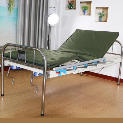 China Low Price Manual Bed Manual Two Functions Hospital Bed Hospital Clinic Medical ICU Bed for sale