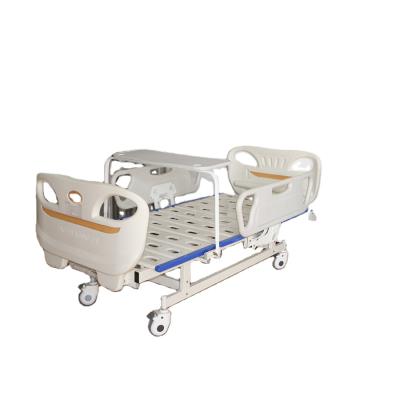 China Manual Bed Low Price Manual Hospital Bed 2 Cranks Hospital Clinic Lift Manual Hospital Bed for sale