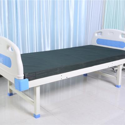 China Hospital Clinic Furniture Medical Manual Bed Double Bed Flip Manual Nursing Bed for sale