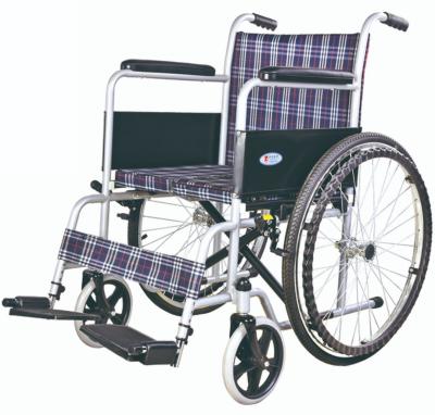 China Lightweight Wholesale Popular Steel Furniture Manual Foldable Hospital Wheelchair for sale