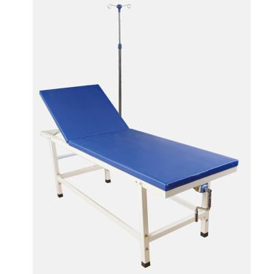 China Manual Operated Crank Backrest Examination Bed Medical Clinic Exam Bed Examination Bed for sale