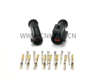 China KY Slot Automobile Waterproof Female Socket cable 2 Pin Connector 3U2Z-14S411-SVB for sale