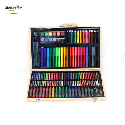 China Good Quality 180PCS Professional Drawing Wood Art Set For Kids Art School Painting Set For Kids Children 52*30*4.5cm for sale