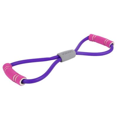 China Nice Universal 8 Word Strength Fitness Training Latex Gather Yoga Resistance Band for sale