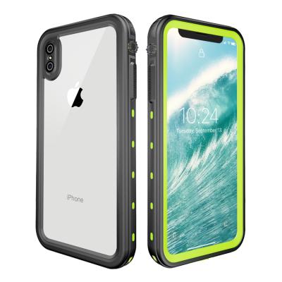 China Transparent Plastic Waterproof Mobile Phone Case Drying Case For iPhone Xs Max / Up To 6.5 Inches Clear for sale