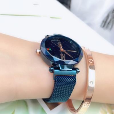 China Waterproof cheap price ladies fashion luxury women's watch movement star sky quartz watches in wristwatches for sale