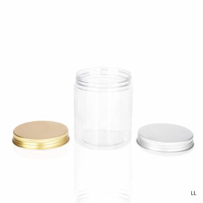 China Eco - Friendly Small Food Storage Pet Containers 4oz Plastic Jar With Gold Lids for sale