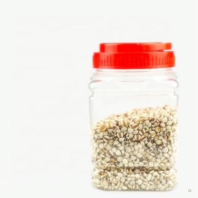 China Large Home Kitchen Organizer 1000ml Viable Airtight Beans Grain Packaging Cereal Food Storage Jar Plastic Crude Container for sale