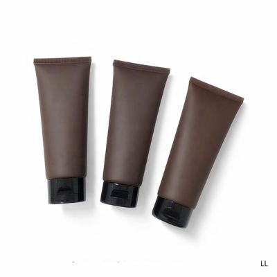 China Sustainable Plastic Cosmetic Packaging Tube 100g 100ml Soft Black Face Wash Container Supplier for sale