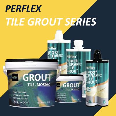 Chine Série de coulis de tuile de Perflex, coulis époxyde de tuile de cartouche, coulis de tuile de Polypro, mosaïque Cementitous époxyde, milliseconde Sealant à vendre