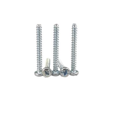 China Industry China Quality Fastener Supplier General Hardware Tools Buttons Compound Head Slot Double Prongs Closed Mouth Self Tapping Screws for sale