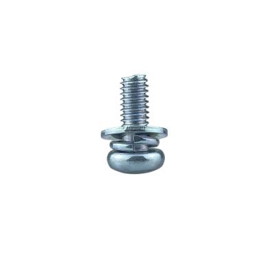 China Pan China Quality Fastener Supplier Hardware Tools Screen Head Cross Combination Triple Screw for sale