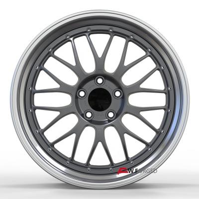 China Passanger 20 21 inch bb.s car custom 2 piece 19 forged wheels 5x112 5x114.3 5x120 with deep lip for sale