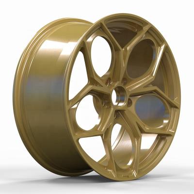 China ALLOY custom 18 inch~22 inch forged wheels for 5x120 5x114.3 5x100 5x112 with brushed gold for sale