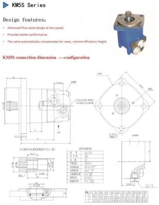 China Hydromotor Danfoss Hydraulikmotor KM5 490ml/R Sauer Danfoss zu verkaufen