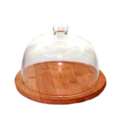 China China factory direct glass cake dome glass dome tableware for sale