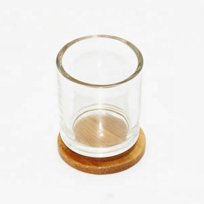 China Wholesale Viable Hot Sale Glass Candle Jar With Lid Clear Glass Candle Jar for sale