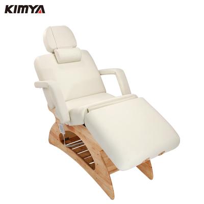 China 2 Motor Korea Thai Korean Adjustable Modern Thai Korean Multifunctional Wooden Electric Extended Beauty Table Spa Chair Massage Bed for sale